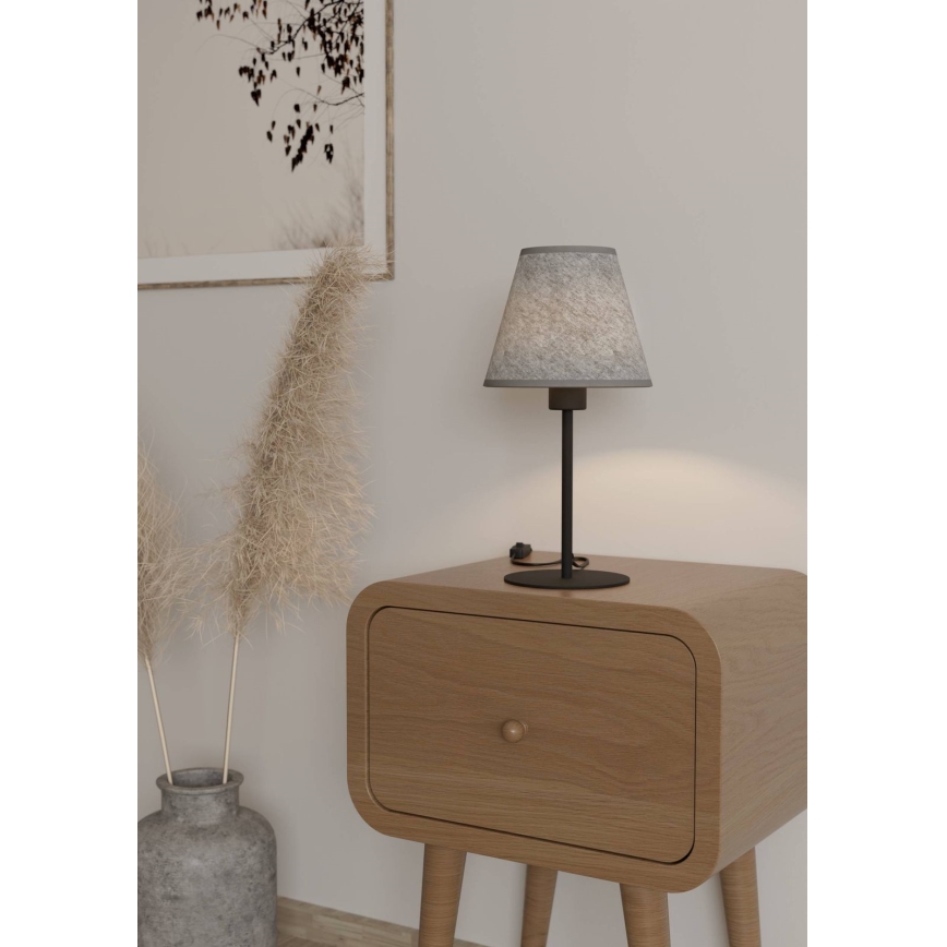 Eglo - Stona lampa 1xE27/40W/230V sivo
