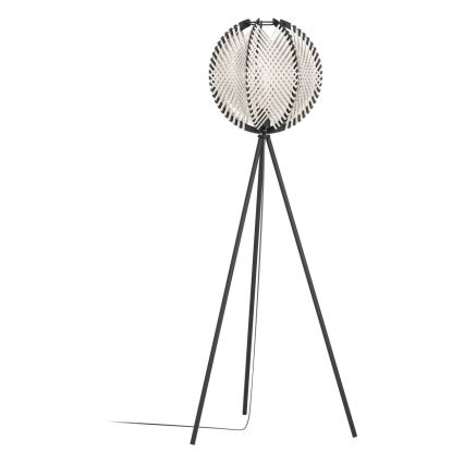 Eglo - Podna lampa 1xE27/40W/230V bela/crno