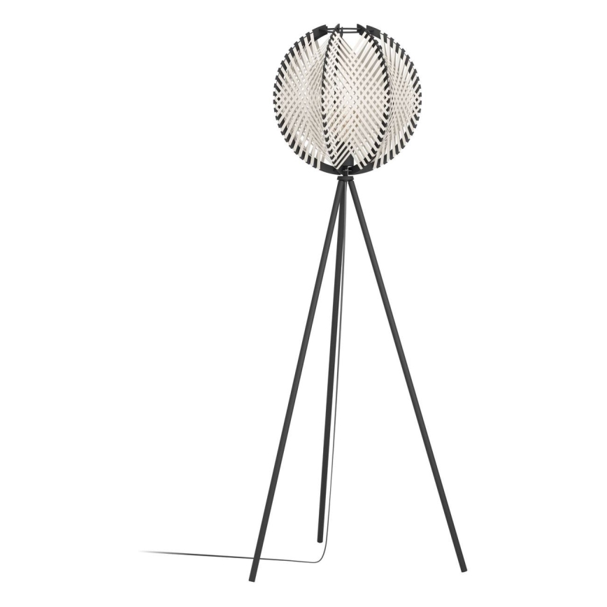 Eglo - Podna lampa 1xE27/40W/230V bela/crno