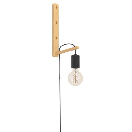 Eglo - Zidna lampa 1xE27/10W/230V fikus elastika braon/crno