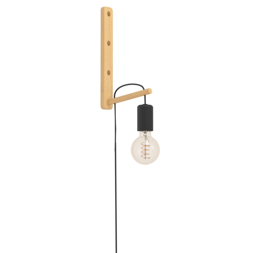 Eglo - Zidna lampa 1xE27/10W/230V fikus elastika braon/crno