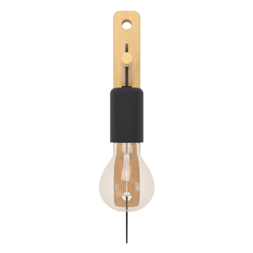 Eglo - Zidna lampa 1xE27/10W/230V fikus elastika braon/crno