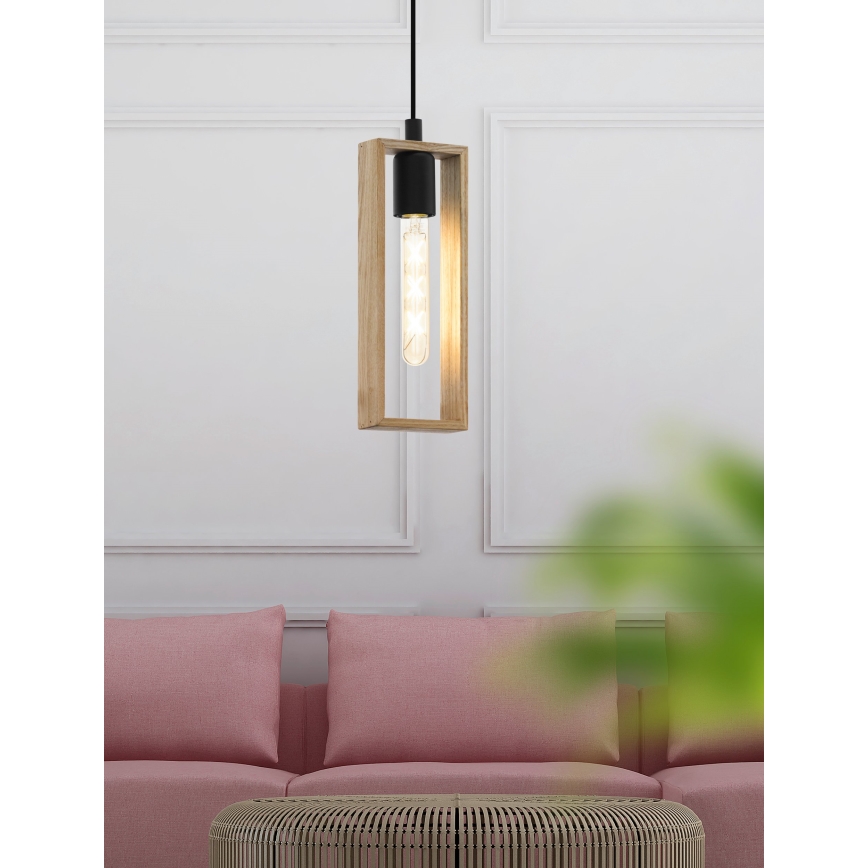 Eglo - Luster na sajli 1xE27/60W/230V - FSC sertifikovano