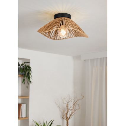 Eglo - Plafonjera 1xE27/60W/230V braon