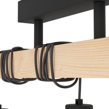 Eglo - Nadgradni luster TOWNSHEND 3xE27/60W/230V - FSC sertifikovano