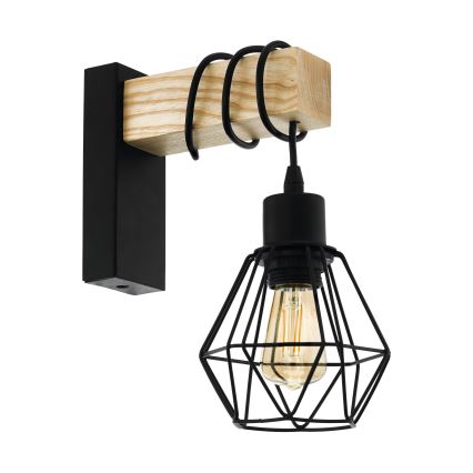 Eglo - Zidna lampa TOWNSHEND 1xE27/60W/230V - FSC sertifikovano