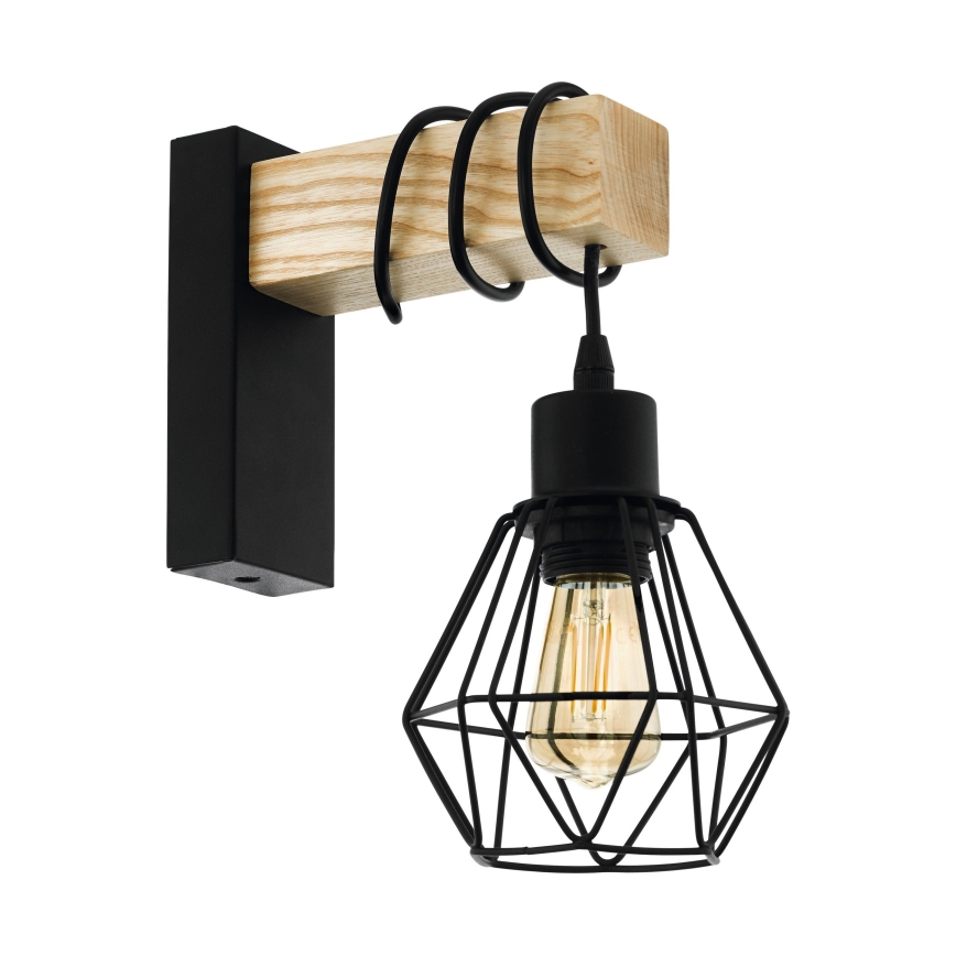 Eglo - Zidna lampa TOWNSHEND 1xE27/60W/230V - FSC sertifikovano
