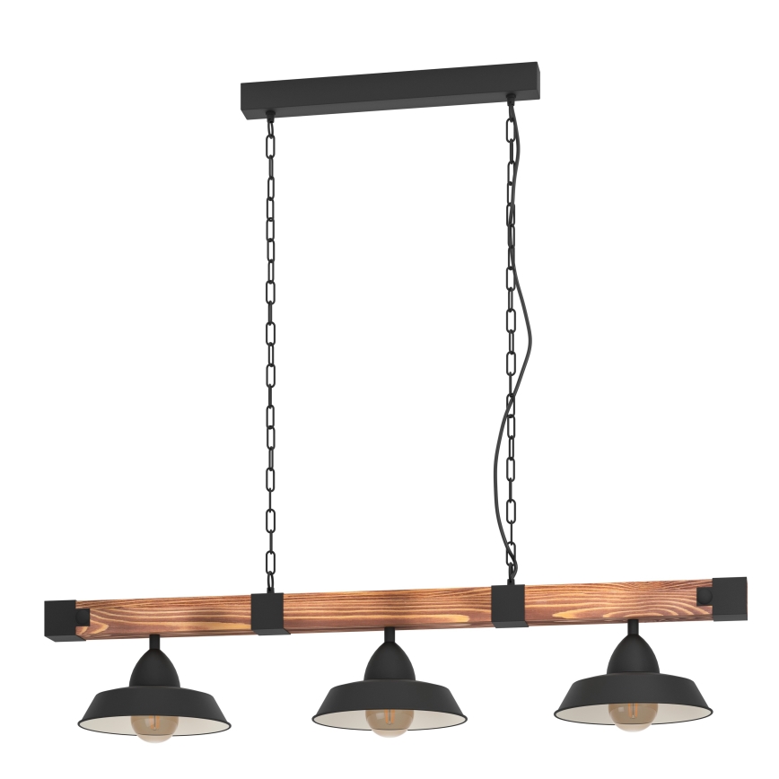 Eglo - Luster na lancu 3xE27/60W/230V - FSC sertifikovano