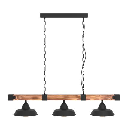 Eglo - Luster na lancu 3xE27/60W/230V - FSC sertifikovano