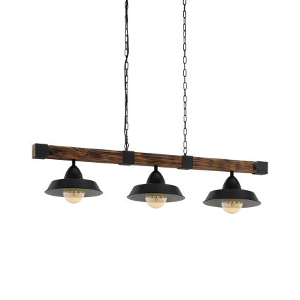 Eglo - Luster na lancu 3xE27/60W/230V - FSC sertifikovano