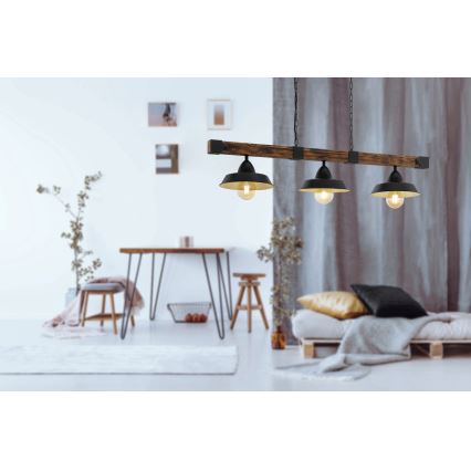 Eglo - Luster na lancu 3xE27/60W/230V - FSC sertifikovano
