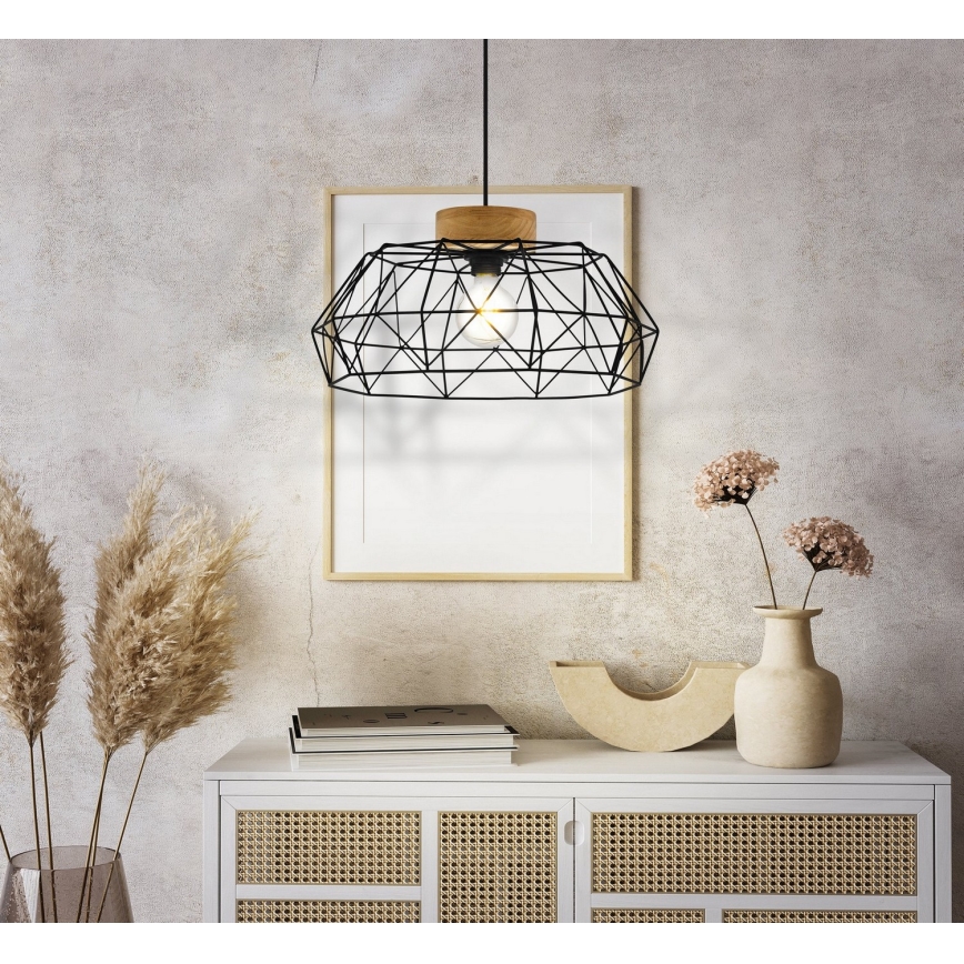Eglo - Luster na sajli 1xE27/60W/230V - FSC sertifikovano