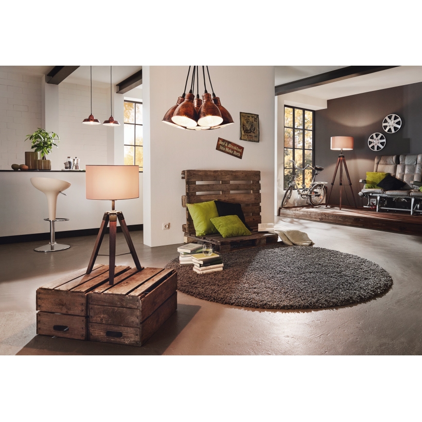 Eglo - Podna lampa 1xE27/60W/230V - FSC sertifikovano