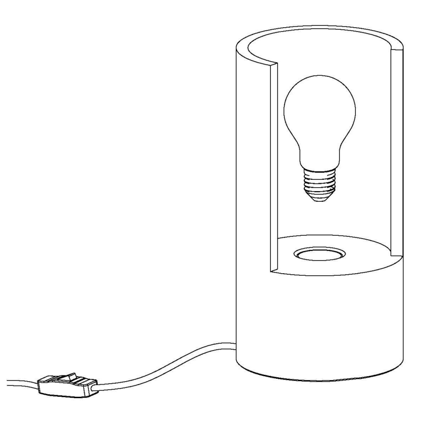 Eglo 49111 - Stona lampa LYNTON 1xE27/60W/230V