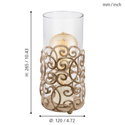 Eglo - Stona lampa 1xE27/60W/230V