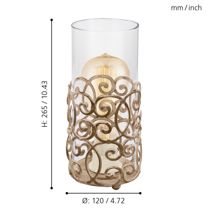 Eglo - Stona lampa 1xE27/60W/230V