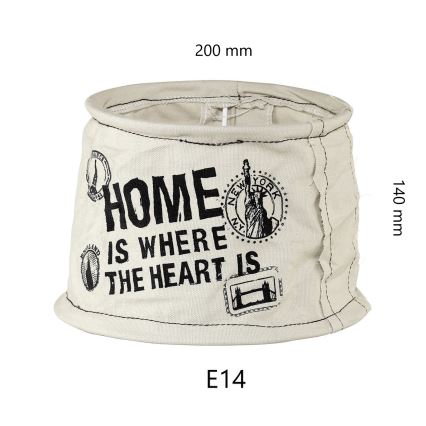 Eglo 49442 - Abažur VINTAGE vreća home E14 pr.20 cm