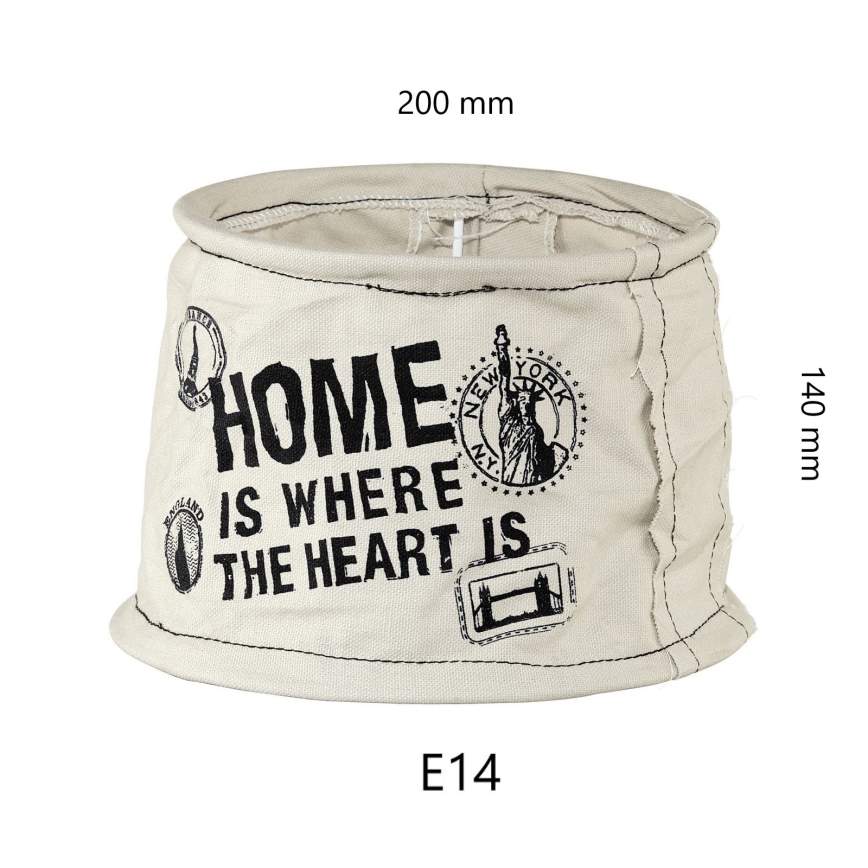 Eglo 49442 - Abažur VINTAGE vreća home E14 pr.20 cm