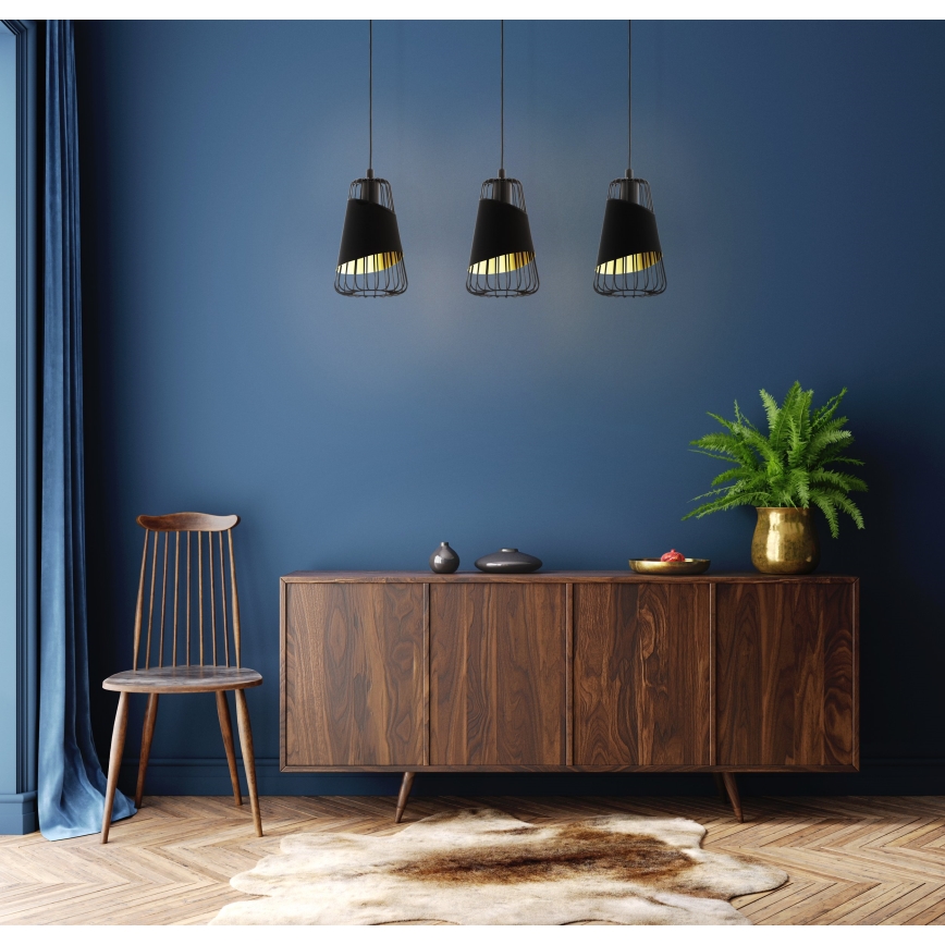Eglo - Luster na sajli 3xE27/60W/230V