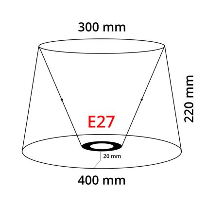 Eglo 49584 - Abažur VINTAGE E27 pr.40 cm