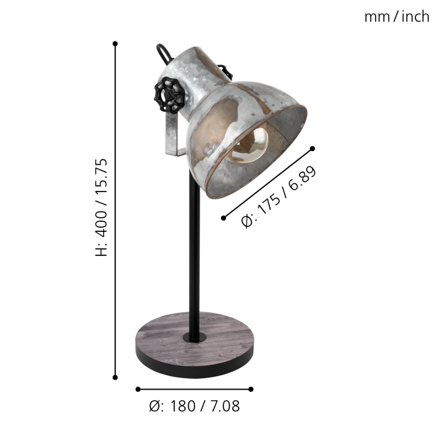 Eglo - Stona lampa 1xE27/40W/230V