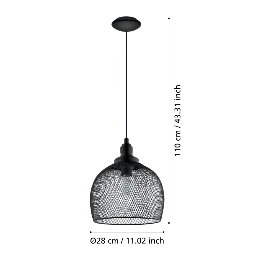 Eglo - Viseća lampa 1xE27/60W