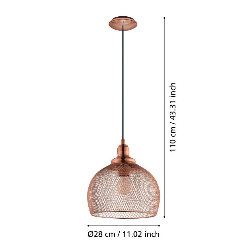 Eglo - Viseća lampa 1xE27/60W