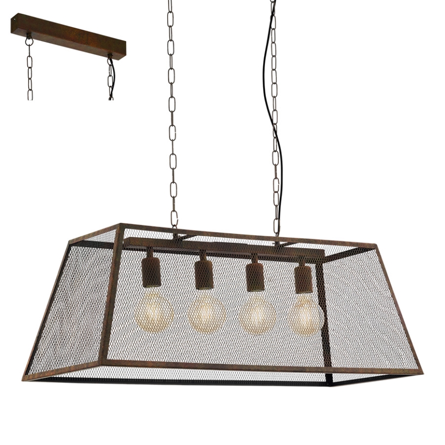 Eglo 49799 - Viseća lampa AMESBURY 4xE27/60W