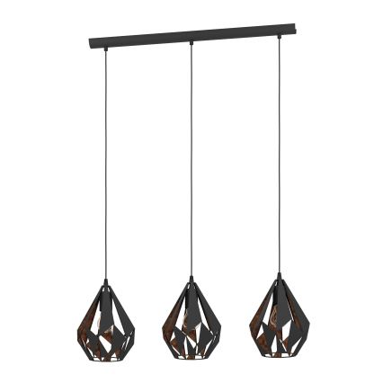 Eglo - Viseća lampa 3xE27/60W/230V