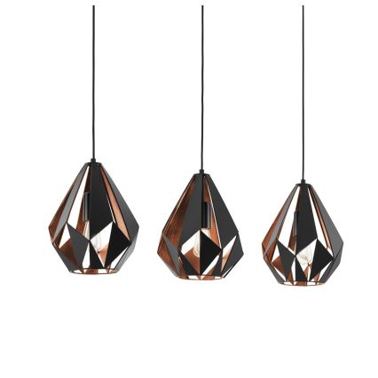 Eglo - Viseća lampa 3xE27/60W/230V