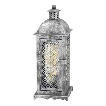 Eglo 54617 - LED Fenjer 1xE27/4W/230V 3000K srebrno
