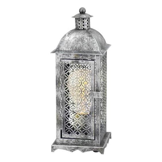Eglo 54617 - LED Fenjer 1xE27/4W/230V 3000K srebrno