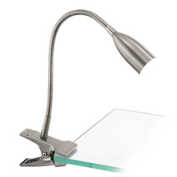 Eglo 54647 - LED Stona lampa sa štipaljkom LED/4,5W/230V 3000K mat krom