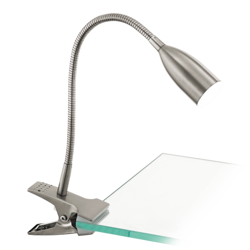 Eglo 54647 - LED Stona lampa sa štipaljkom LED/4,5W/230V 3000K mat krom