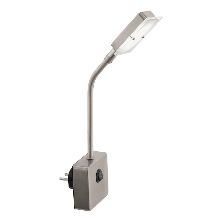Eglo 54651 - LED Lampa za utičnicu LED/4,5W/230V 3000K mat krom