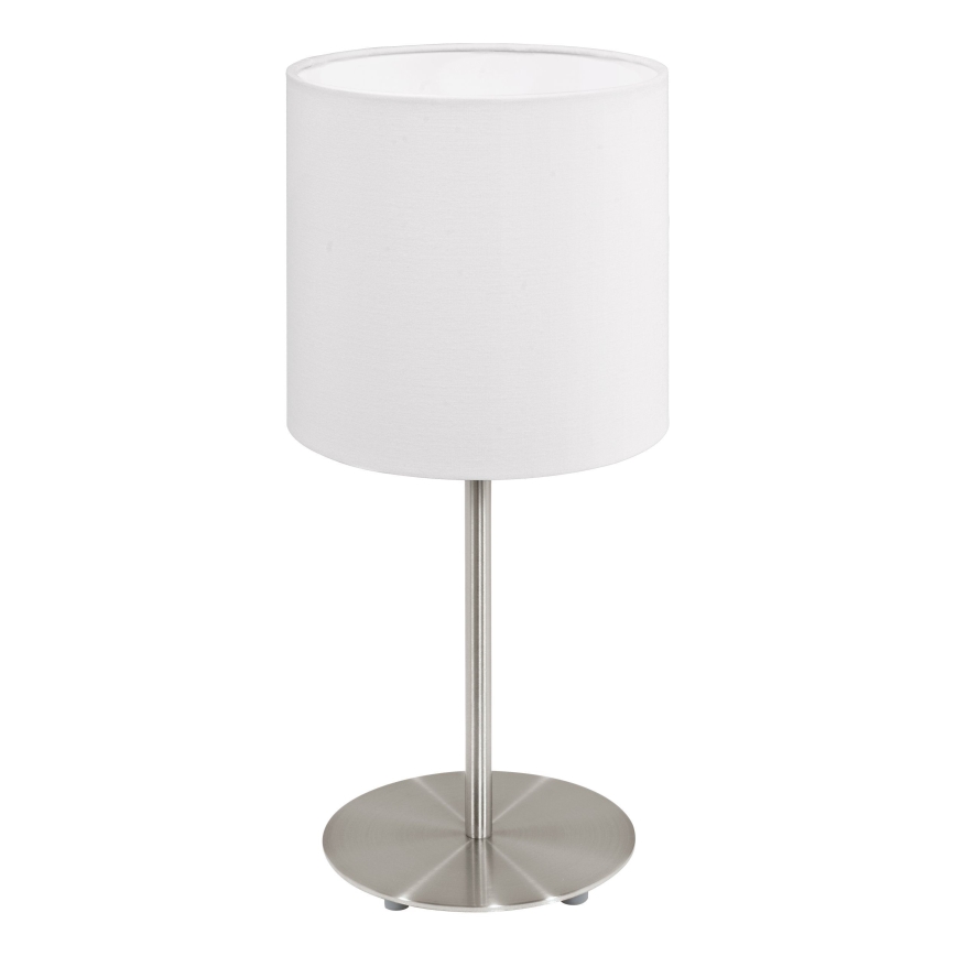 Eglo 54744 - Stona lampa ANADIA 1xE14/40W/230V bela/mat krom