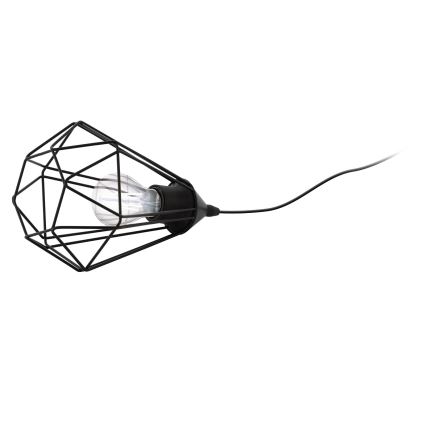 Eglo 54889 - LED Stona lampa za utičnicu 1xE27/4W/230V 3000K crno