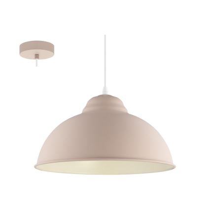 Eglo 54964 - Luster na sajli TRURO-P 1xE27/60W/230V roze
