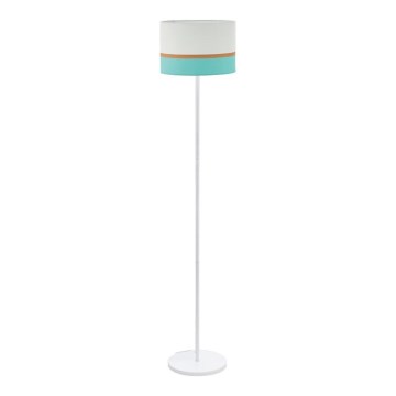 Eglo 55083 - Podna LED lampa 1xE27/10W/230V 3000K bela/tirkizna