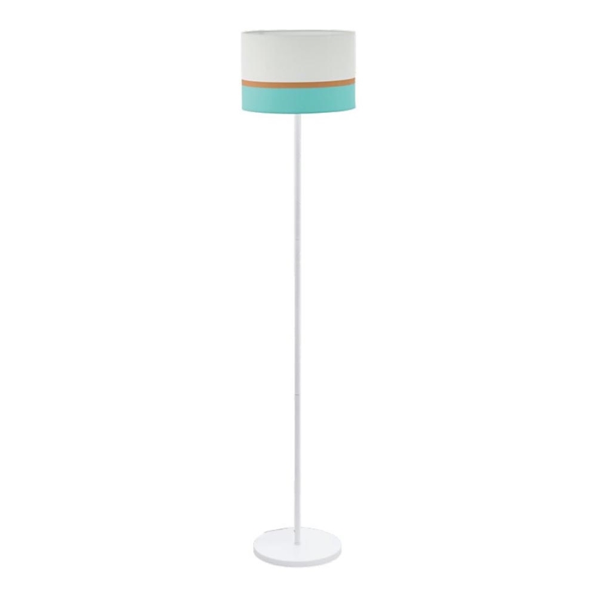 Eglo 55083 - Podna LED lampa 1xE27/10W/230V 3000K bela/tirkizna