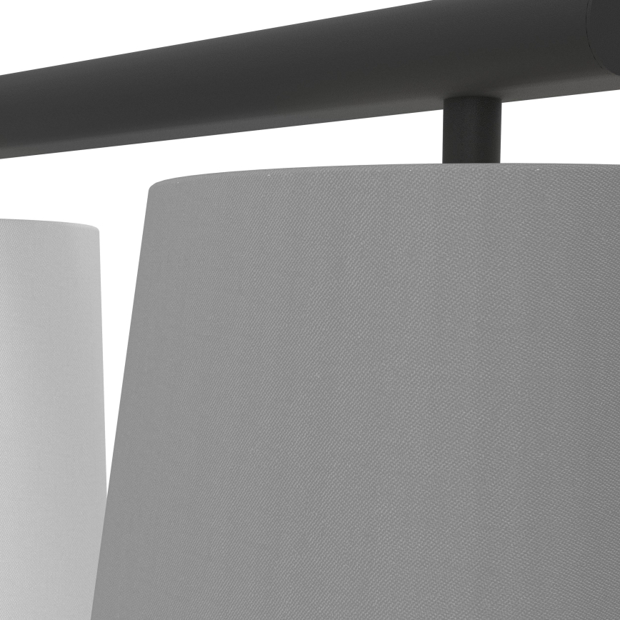 Eglo 55207 - Luster na sajli ALMEIDA 3xE14/25W/230V sivo