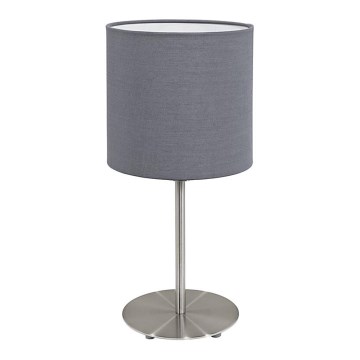 Eglo 55215 - Stona lampa PASTERI 1xE14/40W/230V sivo