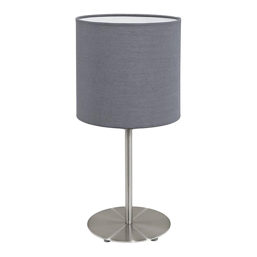 Eglo 55215 - Stona lampa PASTERI 1xE14/40W/230V sivo