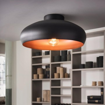 Eglo 55248 - Plafonjera MOGANO 1xE27/60W/230V crno