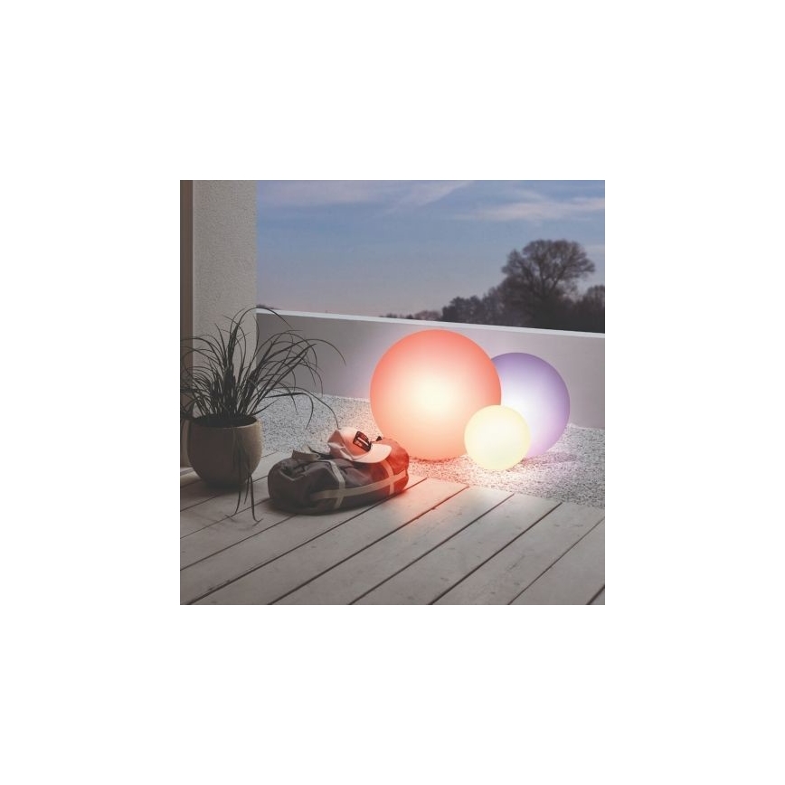 Eglo 55784 - LED RGBW Spoljašnja lampa MONTEROLO-C 1xE27/9W/230V IP65 pr. 39 cm + Daljinski upravljač