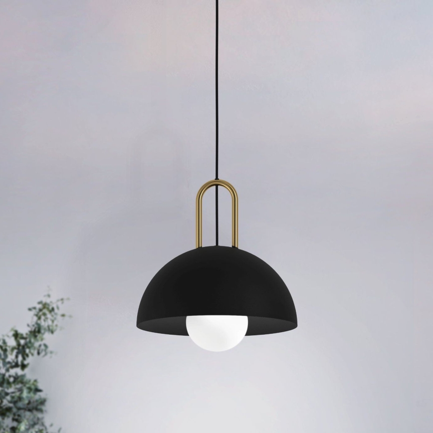 Eglo 56459 - Luster na sajli CALMANERA 1xE27/40W/230V crna