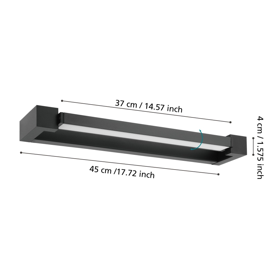Eglo 56464 - LED Rasveta za ogledalo u kupatilu GEMILIANA LED/8,9W/230V 4000K 45 cm IP44