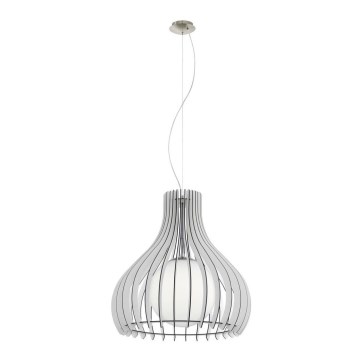 Eglo 61715 - Luster na sajli TINDORI 1xE27/60W/230V pr. 50 cm bela