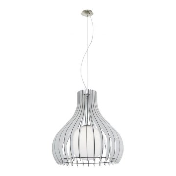 Eglo 61716 - Luster na sajli TINDORI 1xE27/60W/230V pr. 60 cm bela