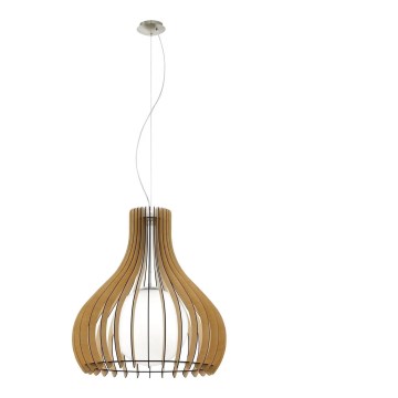 Eglo 61719 - Luster na sajli TINDORI 1xE27/60W/230V pr. 60 cm braon